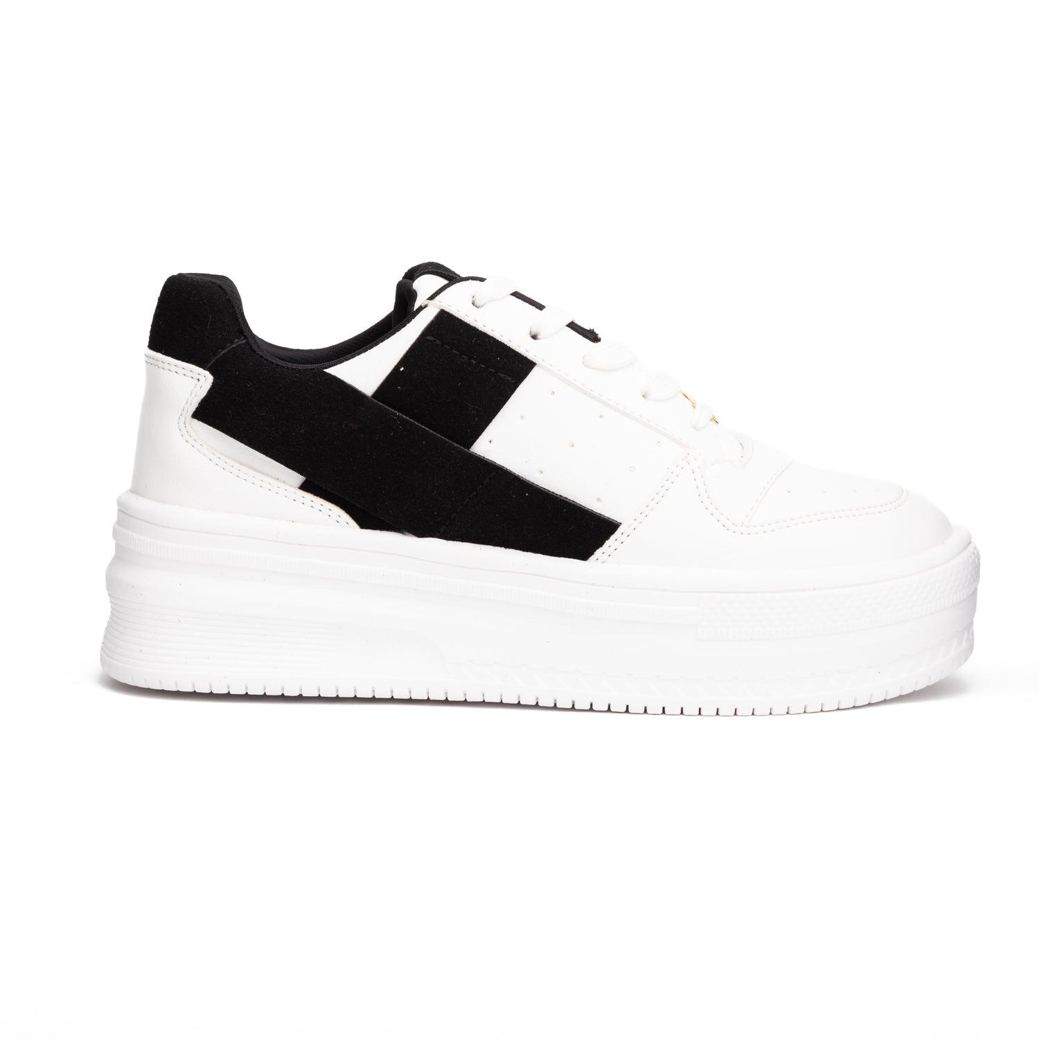 ZAPATILLAS URBANAS MUJER KRABI BLANCO CON NEGRO - 4