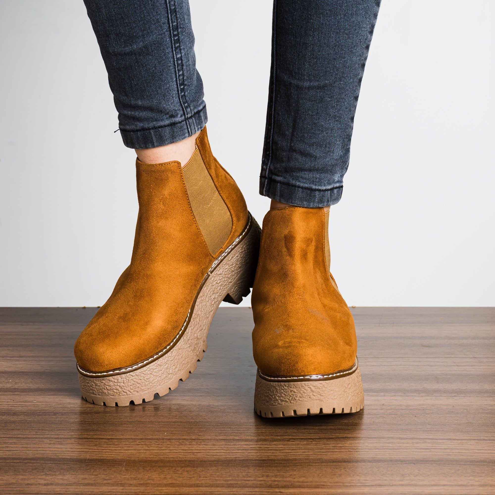 BOTINES MUJER NÉBULA CAMEL LUCKIA - 2