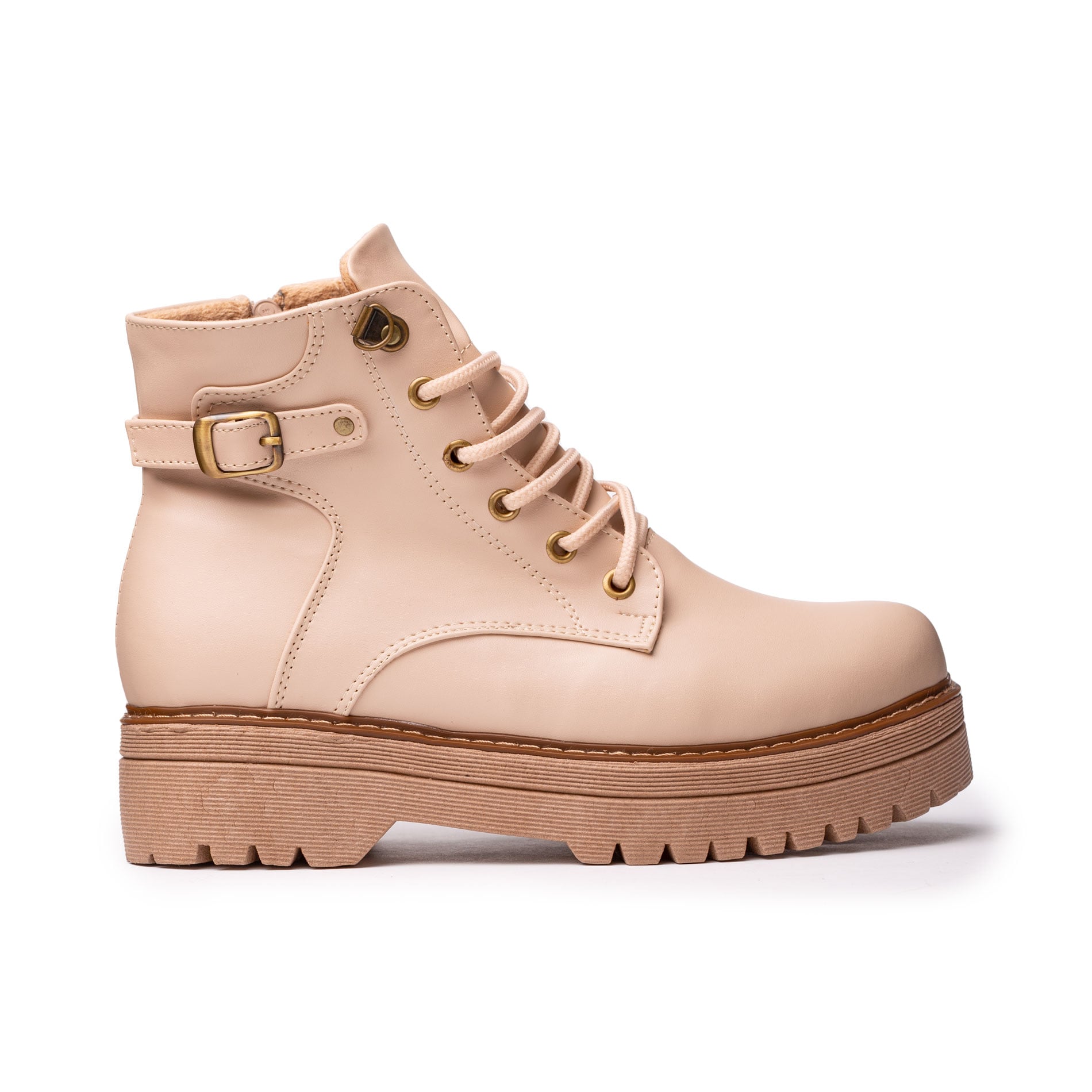 BOTAS MUJER NÉBULA BEIGE ITAGUA - 1