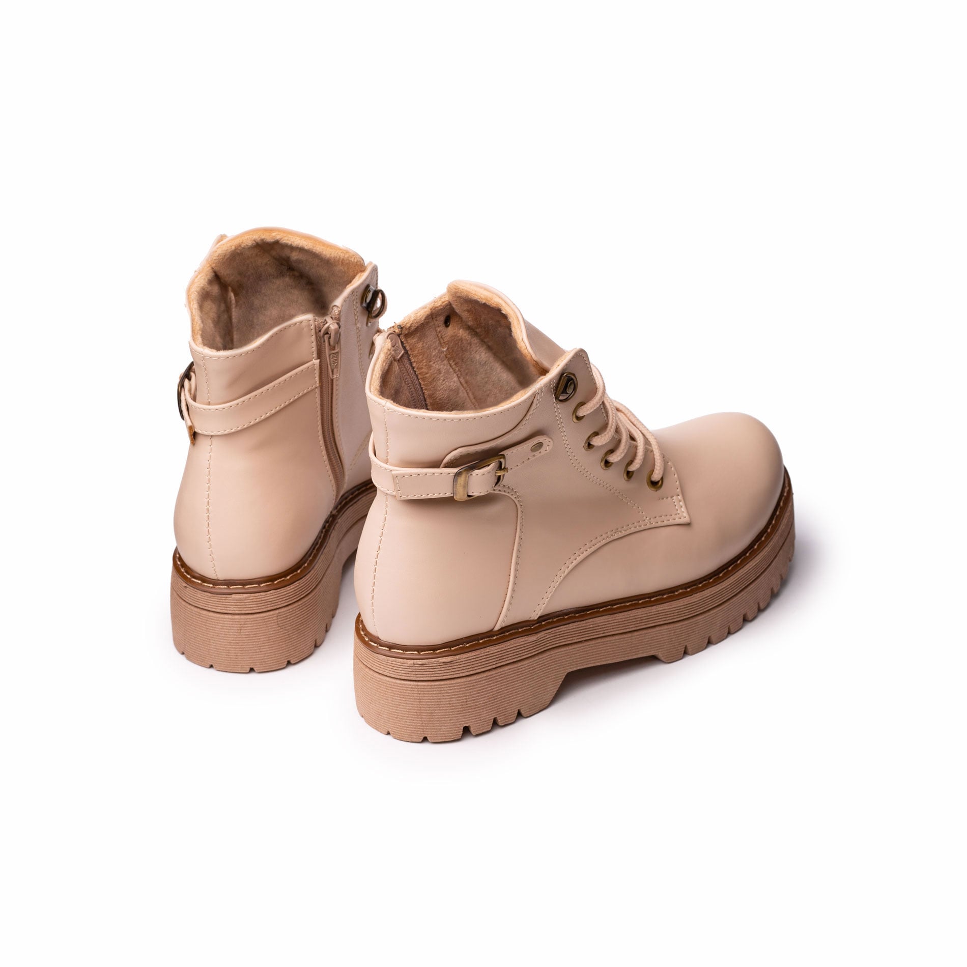 BOTAS MUJER NÉBULA BEIGE ITAGUA - 3