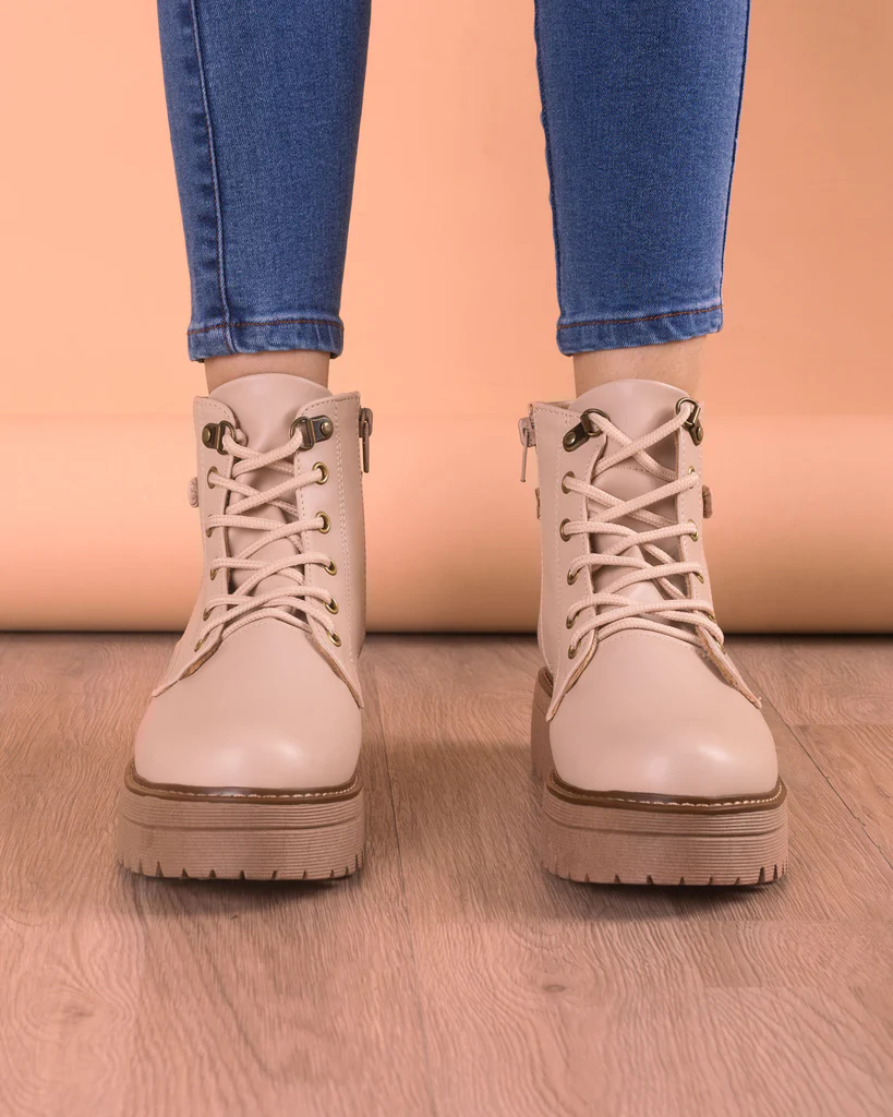 BOTAS MUJER NÉBULA BEIGE ITAGUA - 5
