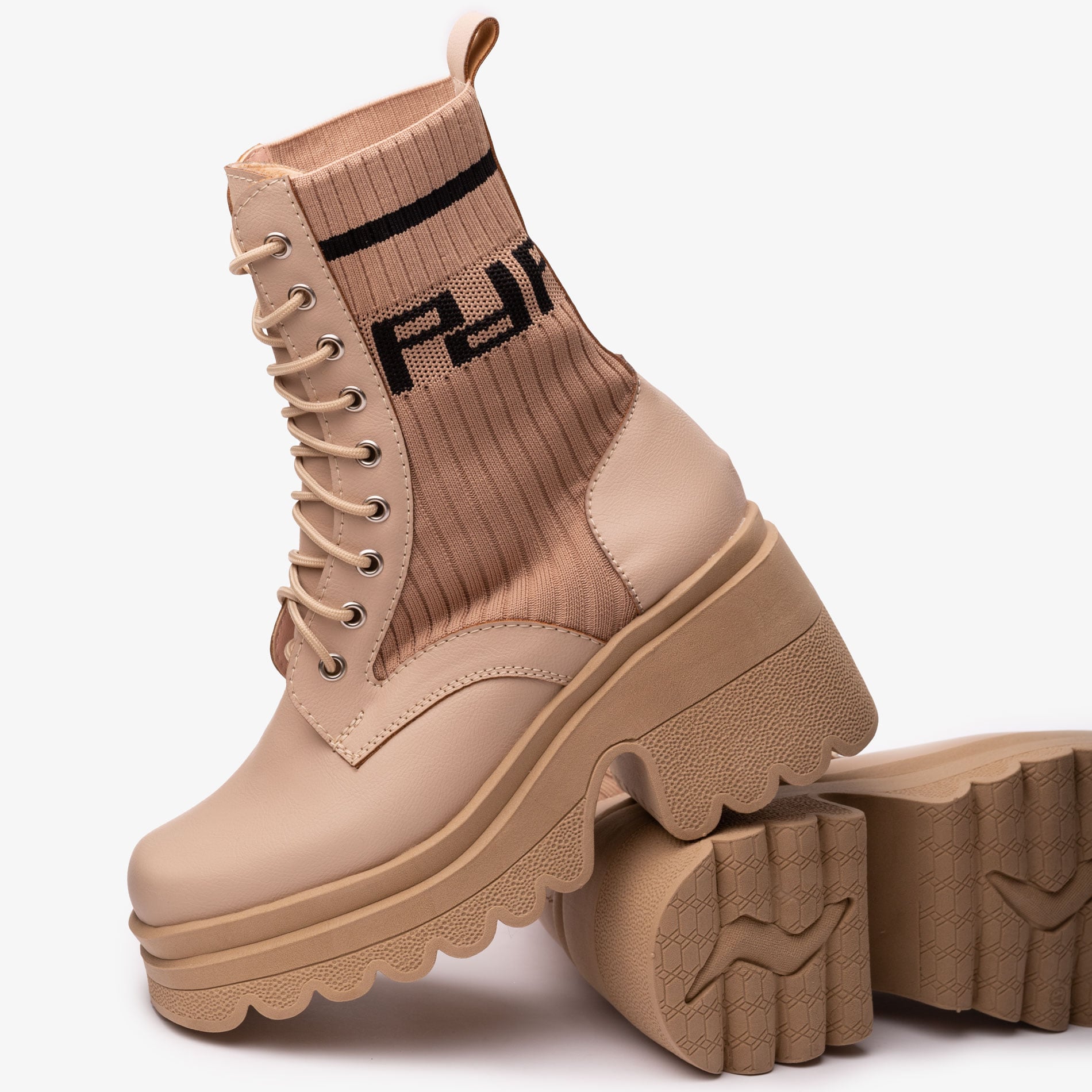 BOTAS MUJER NÉBULA BEIGE TAMOW - 3