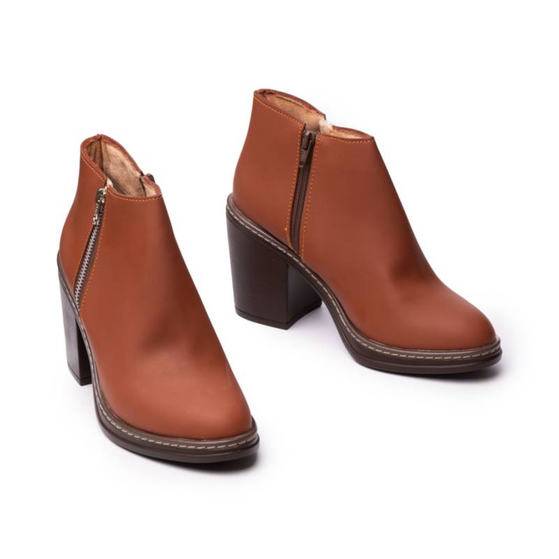 BOTAS MUJER NÉBULA CAFÉ CLARO AZAHAR - 2