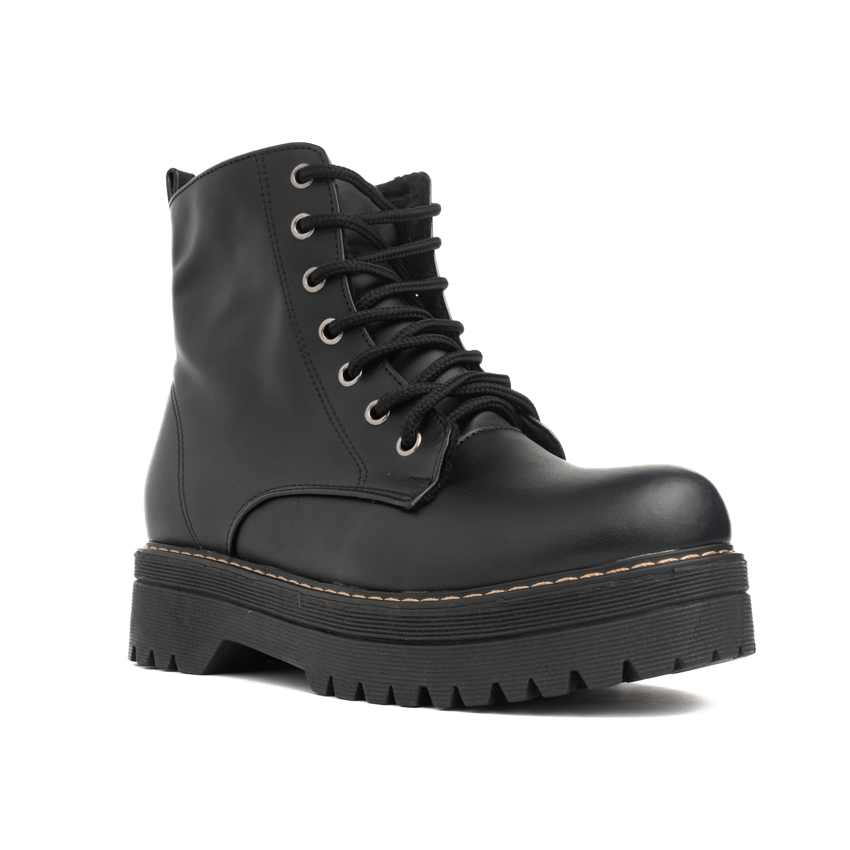 Ripley - BOTAS MUJER NÉBULA CUERO NEGRO BADO