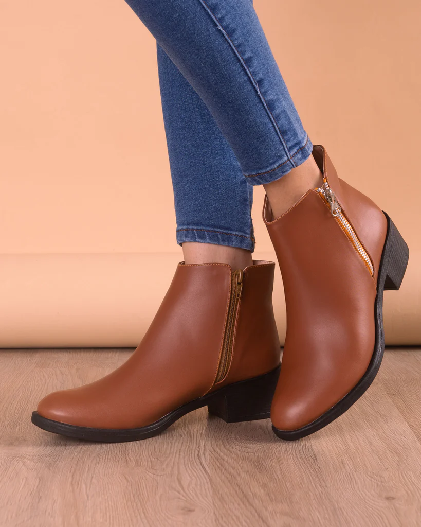 BOTINES MUJER NÉBULA CAFÉ CLARO KOBE - 4