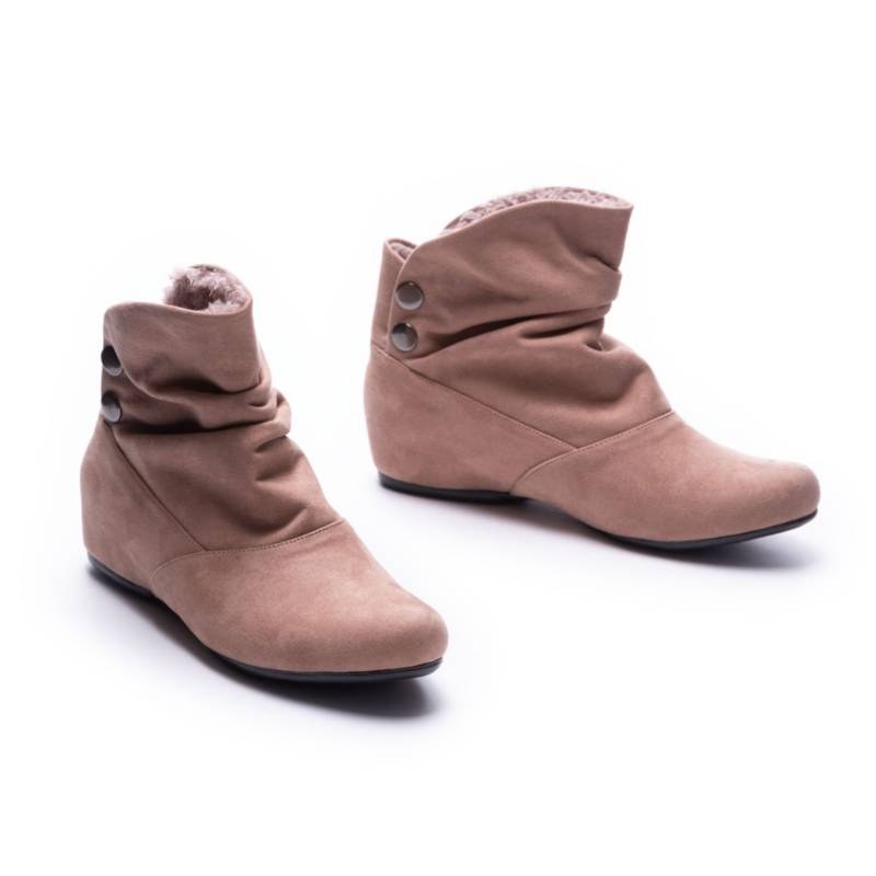 BOTINES MUJER NÉBULA CAFÉ CLARO MERSIN - 1
