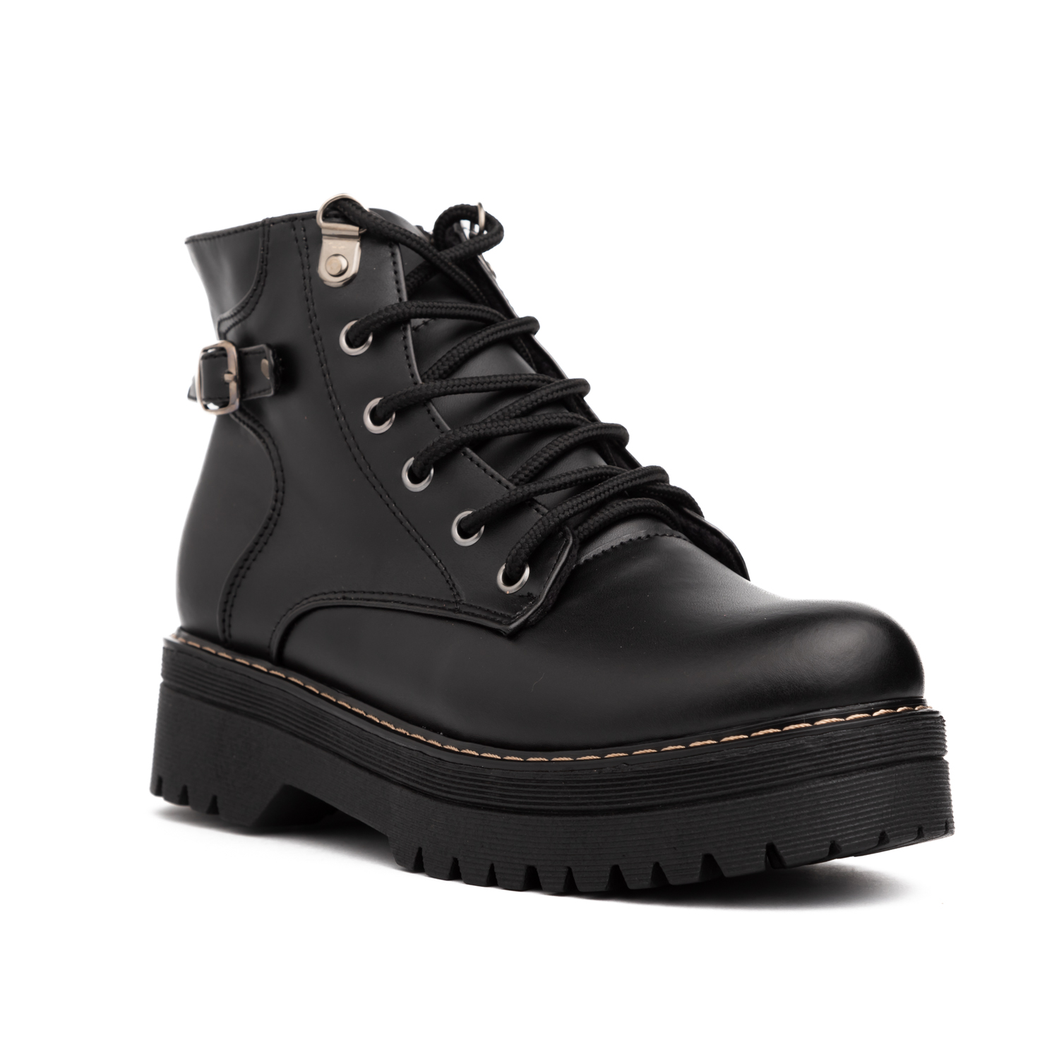 BOTAS MUJER NÉBULA CUERO NEGRO ITAGUA - 2