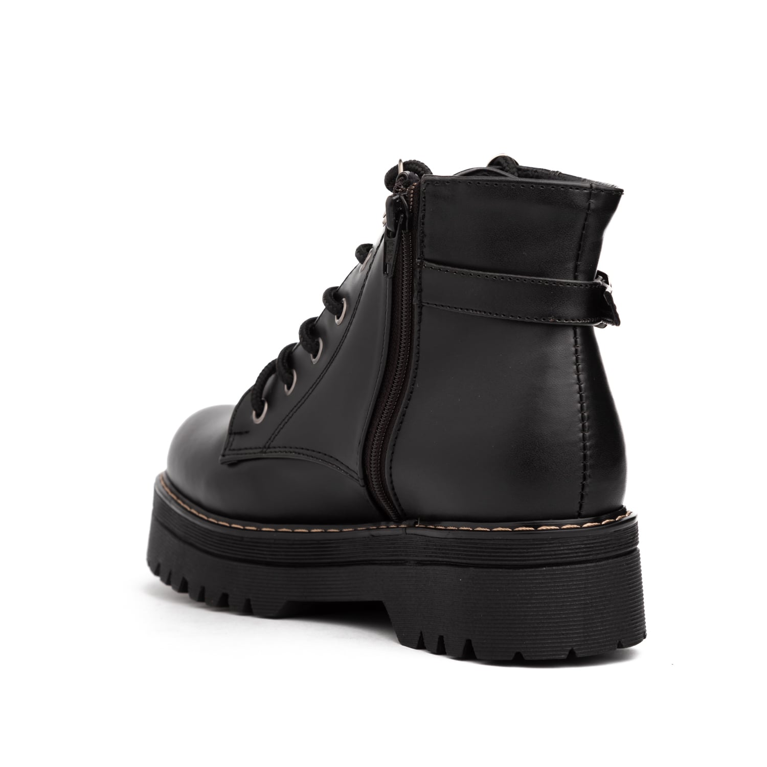 BOTAS MUJER NÉBULA CUERO NEGRO ITAGUA - 3
