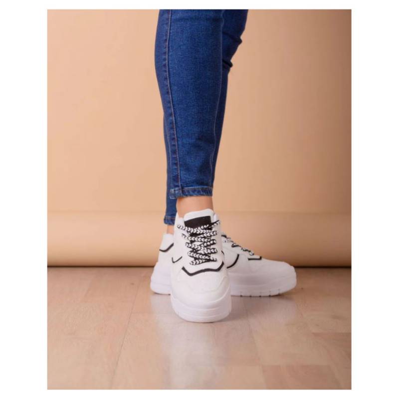 ZAPATILLA RULES - NÉBULA - BLANCO NEGRO - 5