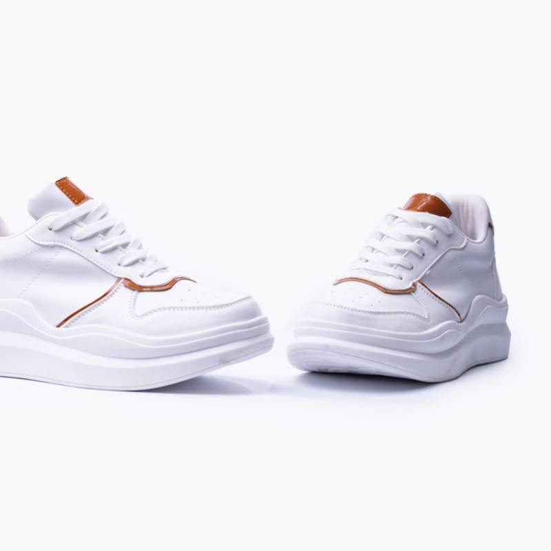 ZAPATILLA SAN BLAS - BLANCO CON CAMEL - 2