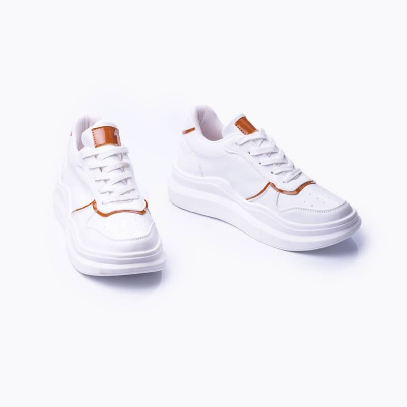 ZAPATILLA SAN BLAS - BLANCO CON CAMEL - 3