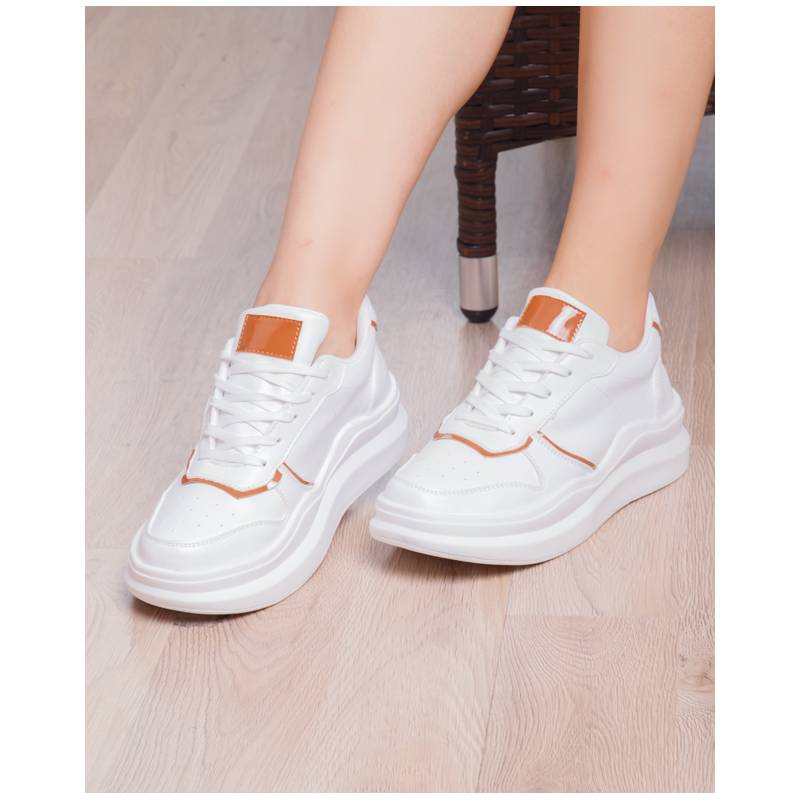 ZAPATILLA SAN BLAS - BLANCO CON CAMEL - 5