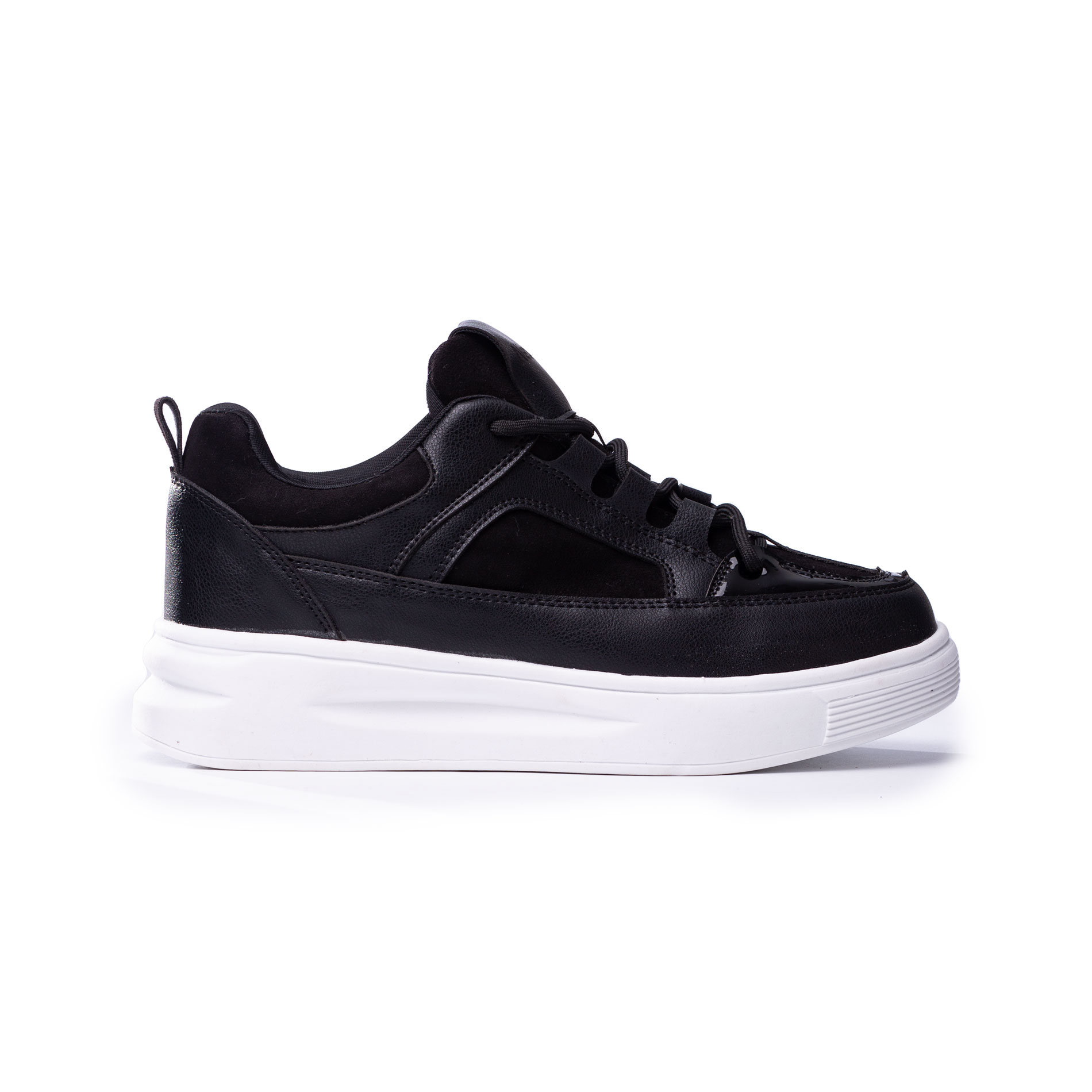 ZAPATILLA AMELIE - NÉBULA - NEGRO GAMUZA - 1