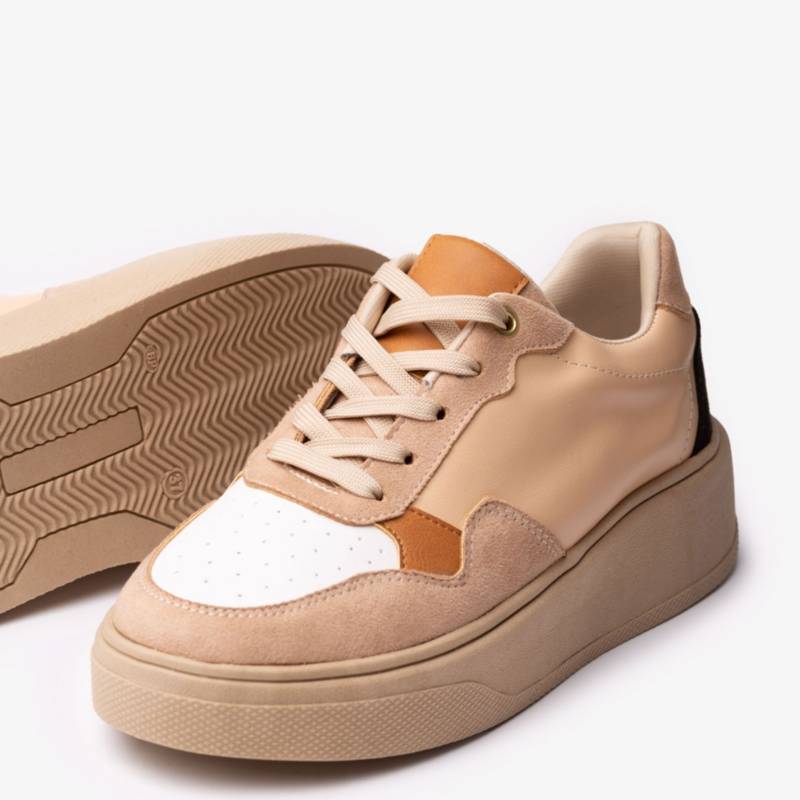ZAPATILLA CANCUN - NÉBULA - BEIGE BLANCO - 3
