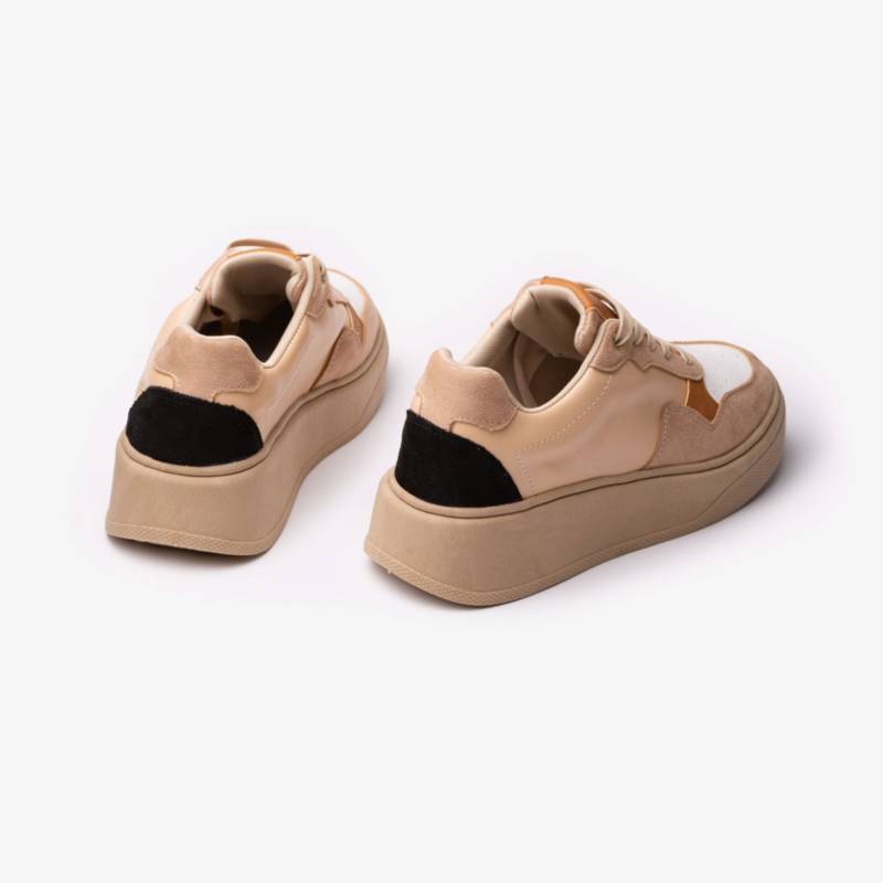 ZAPATILLA CANCUN - NÉBULA - BEIGE BLANCO - 5