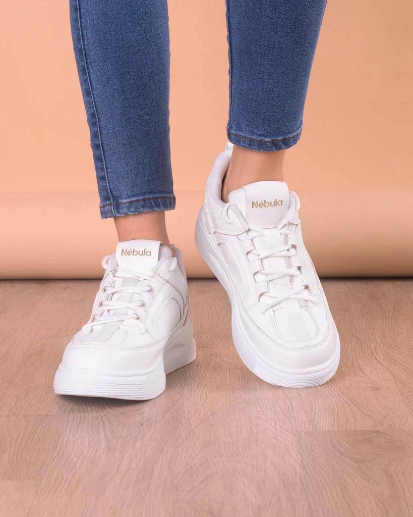 ZAPATILLA AMELIE - NÉBULA - BLANCO - 5