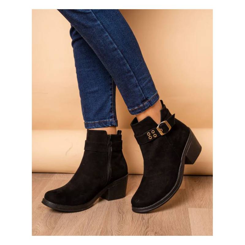 Ripley - BOTINES MUJER NÉBULA NEGRO TANTA