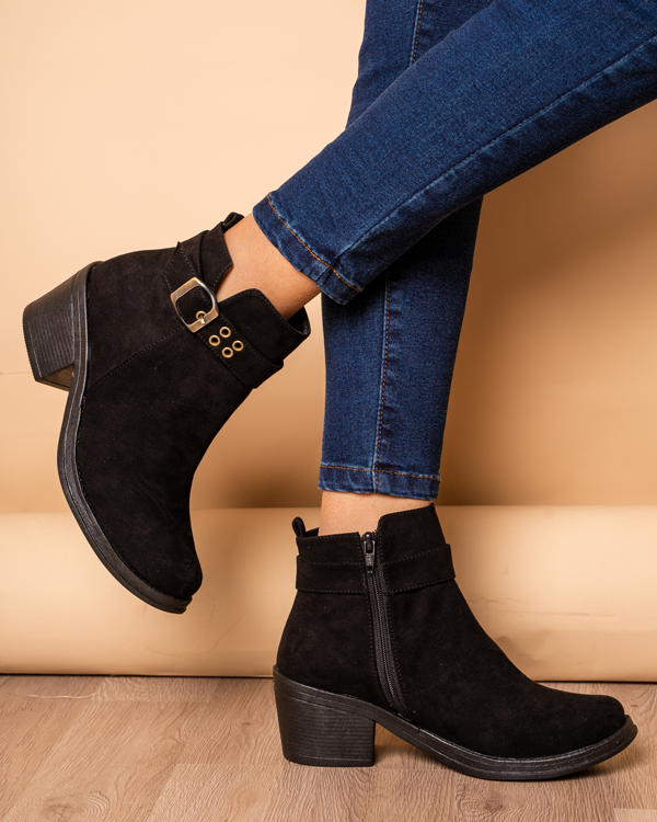 Ripley - BOTINES MUJER NÉBULA NEGRO TANTA