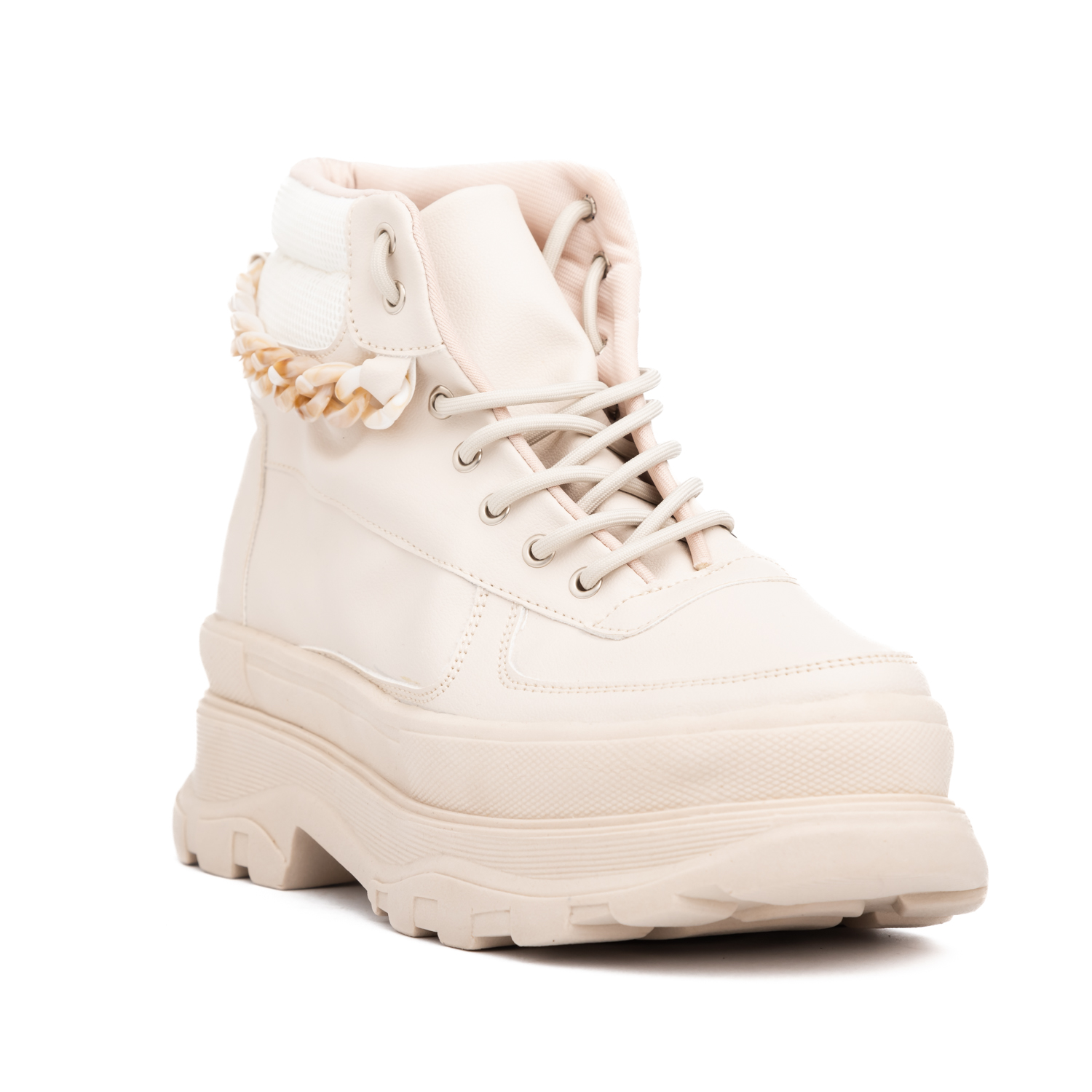 BOTINES MUJER NÉBULA BEIGE NALHY - 2
