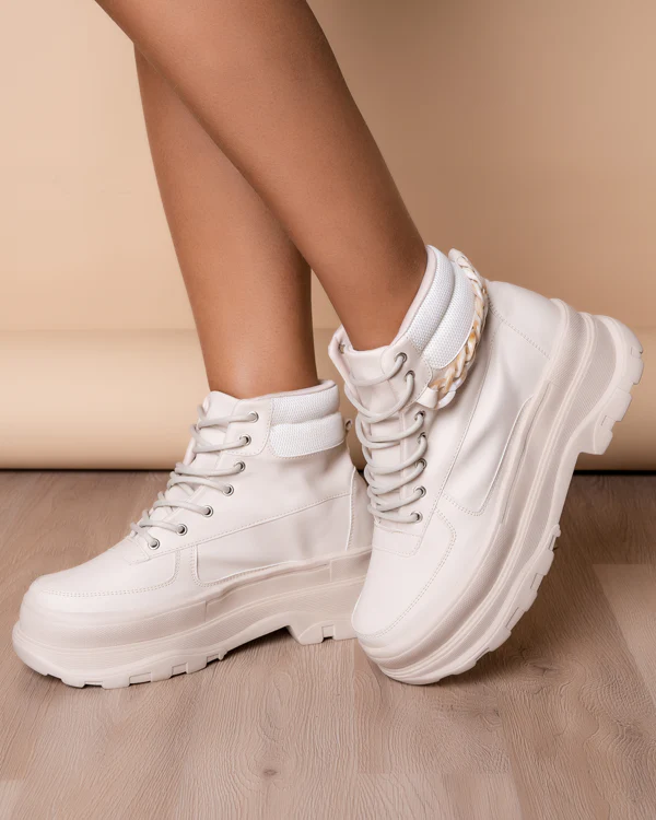 BOTINES MUJER NÉBULA BEIGE NALHY - 4