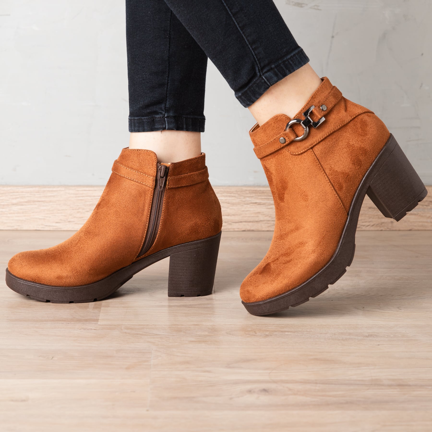 BOTINES MUJER NÉBULA CAMEL GEEL 2.0 - 4