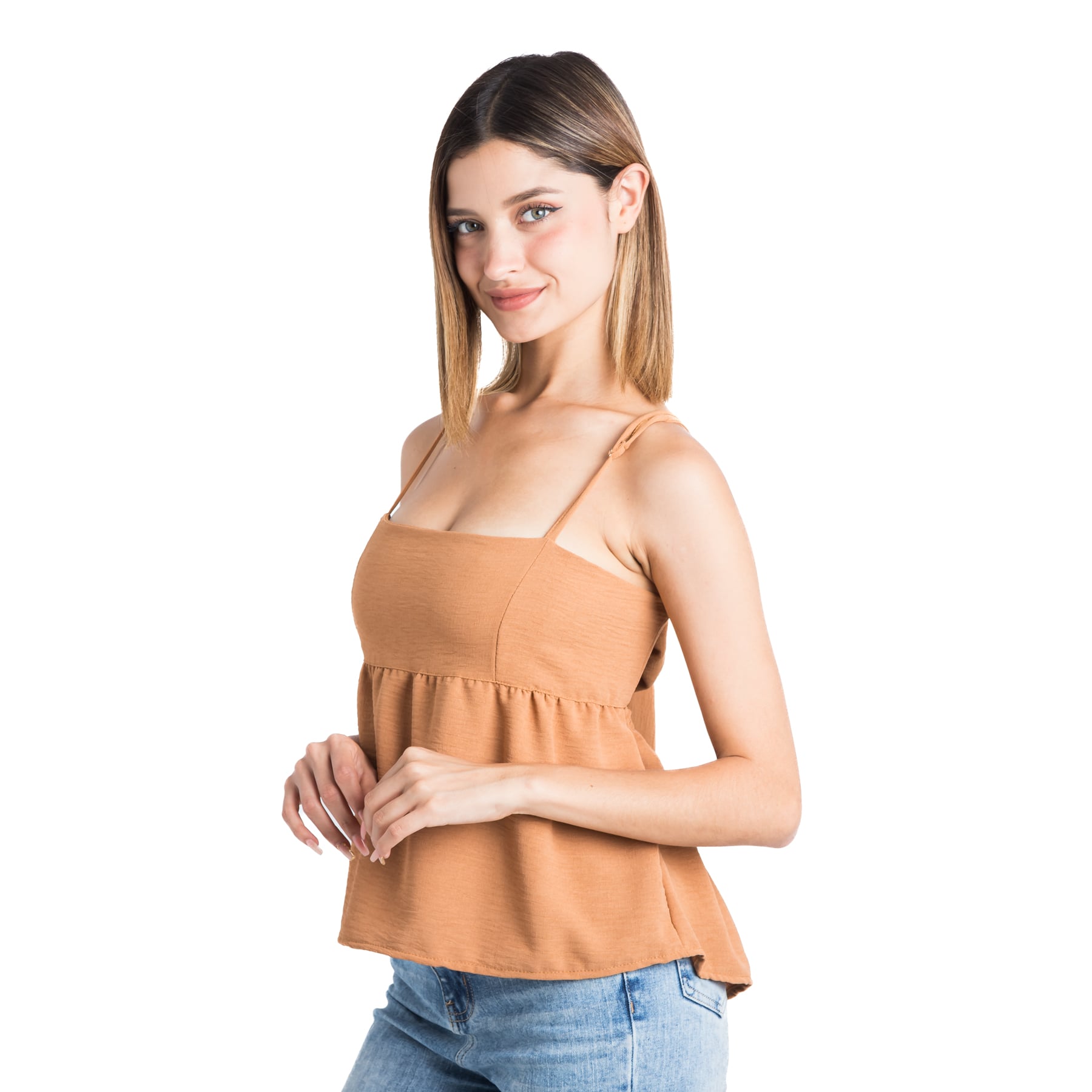 BLUSA SIN MANGAS MUJER NÉBULA MARRÓN IGGY - 2