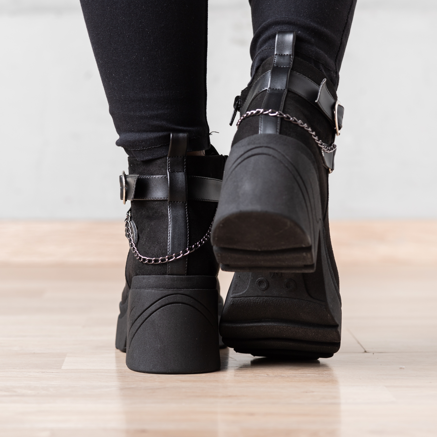 BOTAS MUJER NÉBULA NEGRO DIMRYT - 6