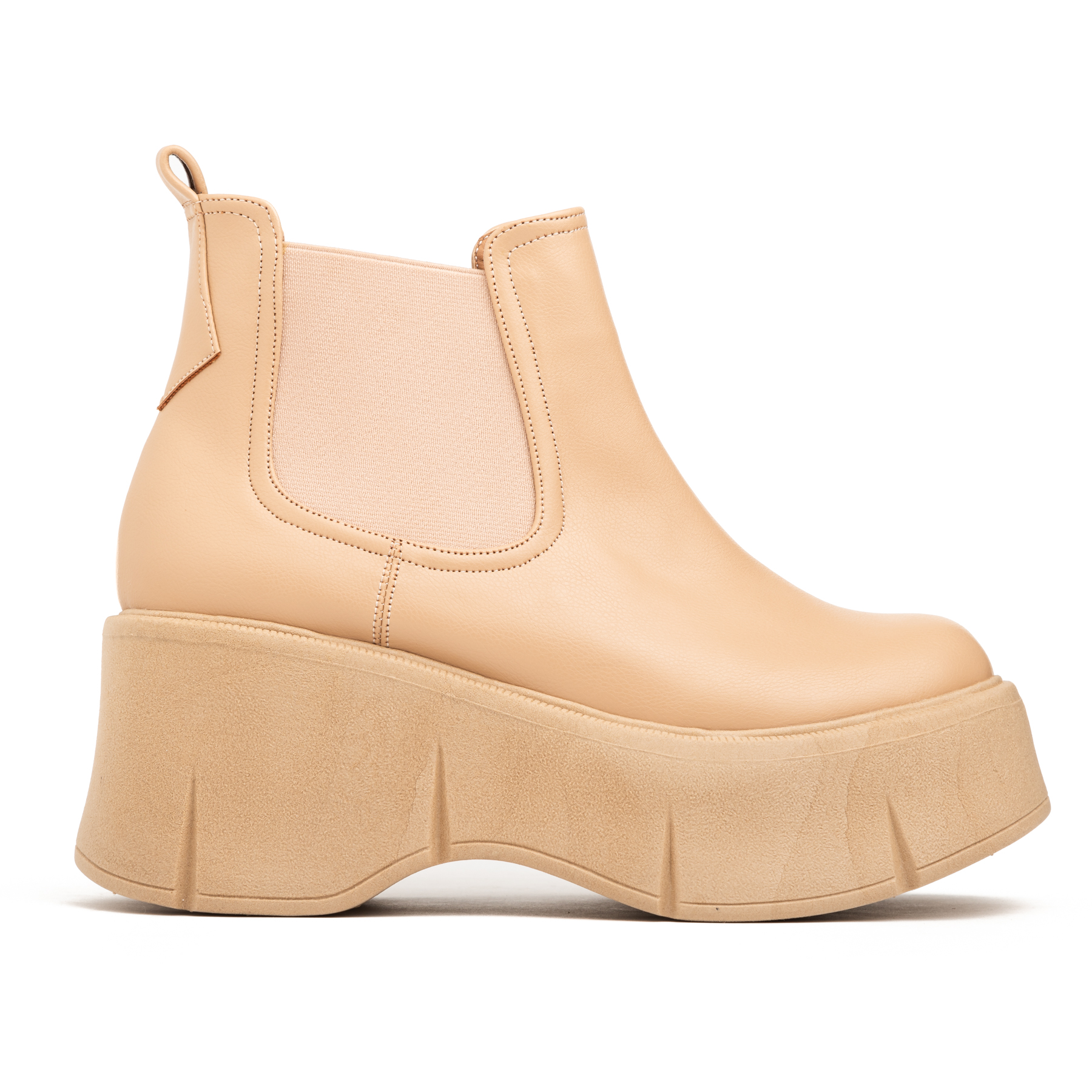 BOTAS MUJER NÉBULA BEIGE UNCOVER - 1