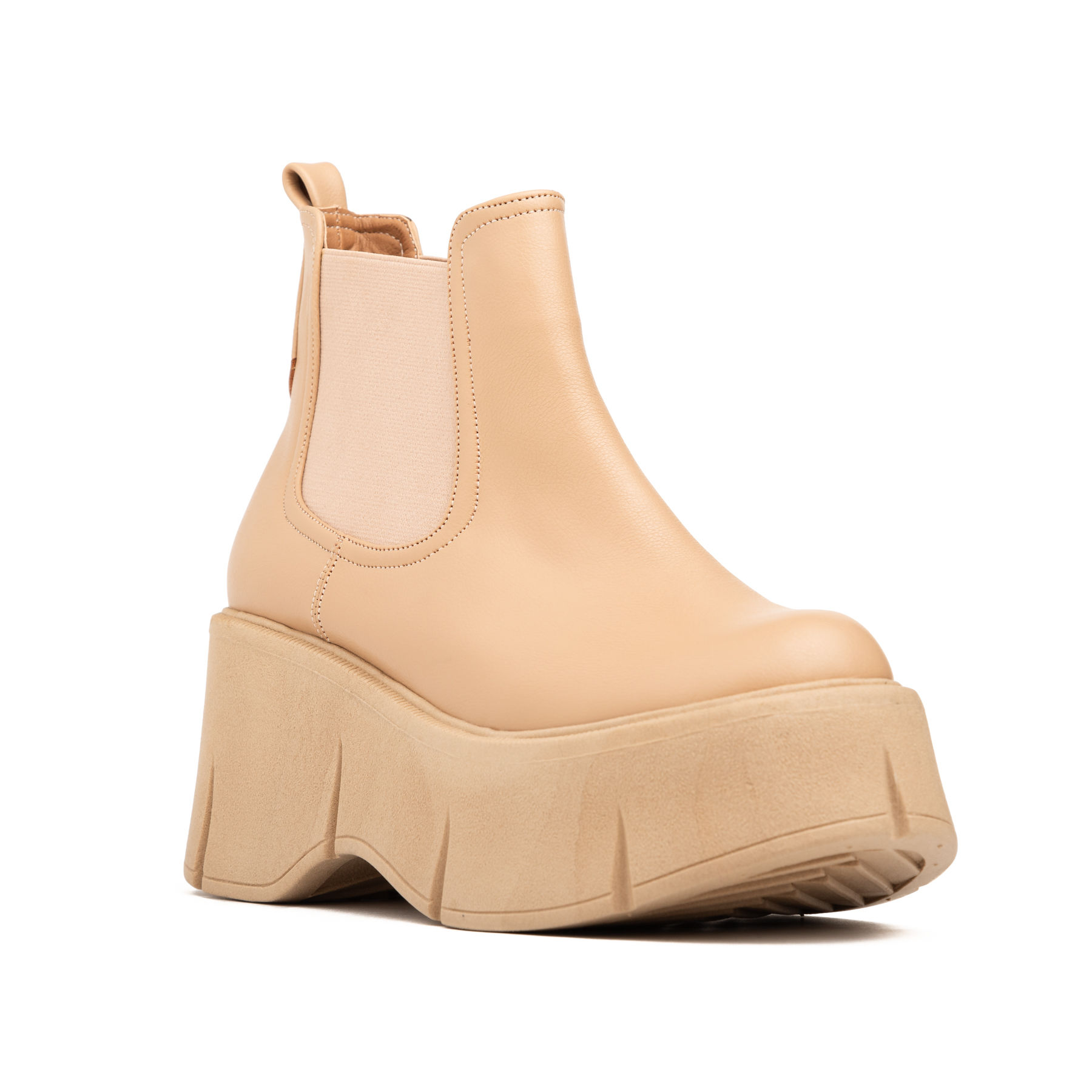 BOTAS MUJER NÉBULA BEIGE UNCOVER - 2