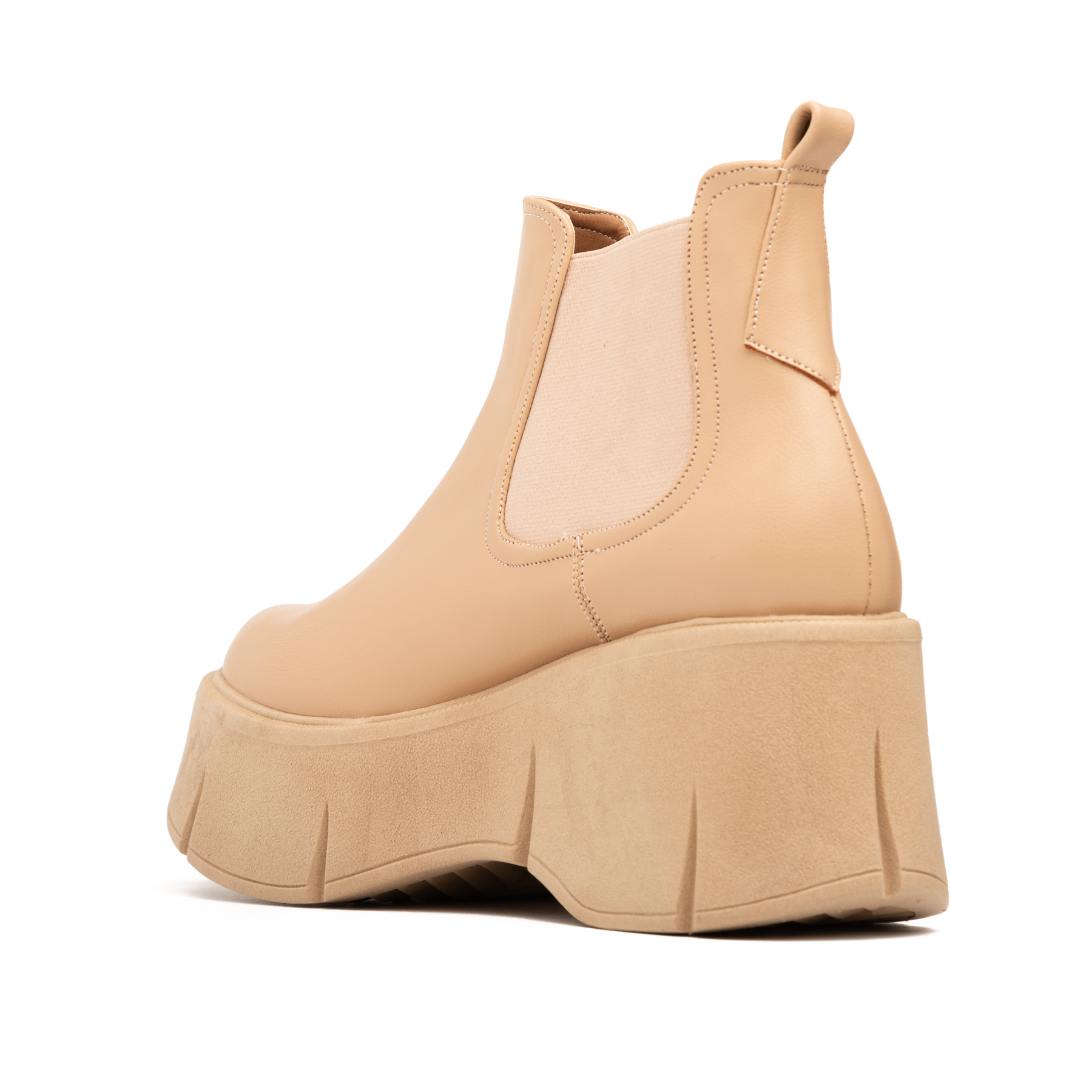 BOTAS MUJER NÉBULA BEIGE UNCOVER - 3