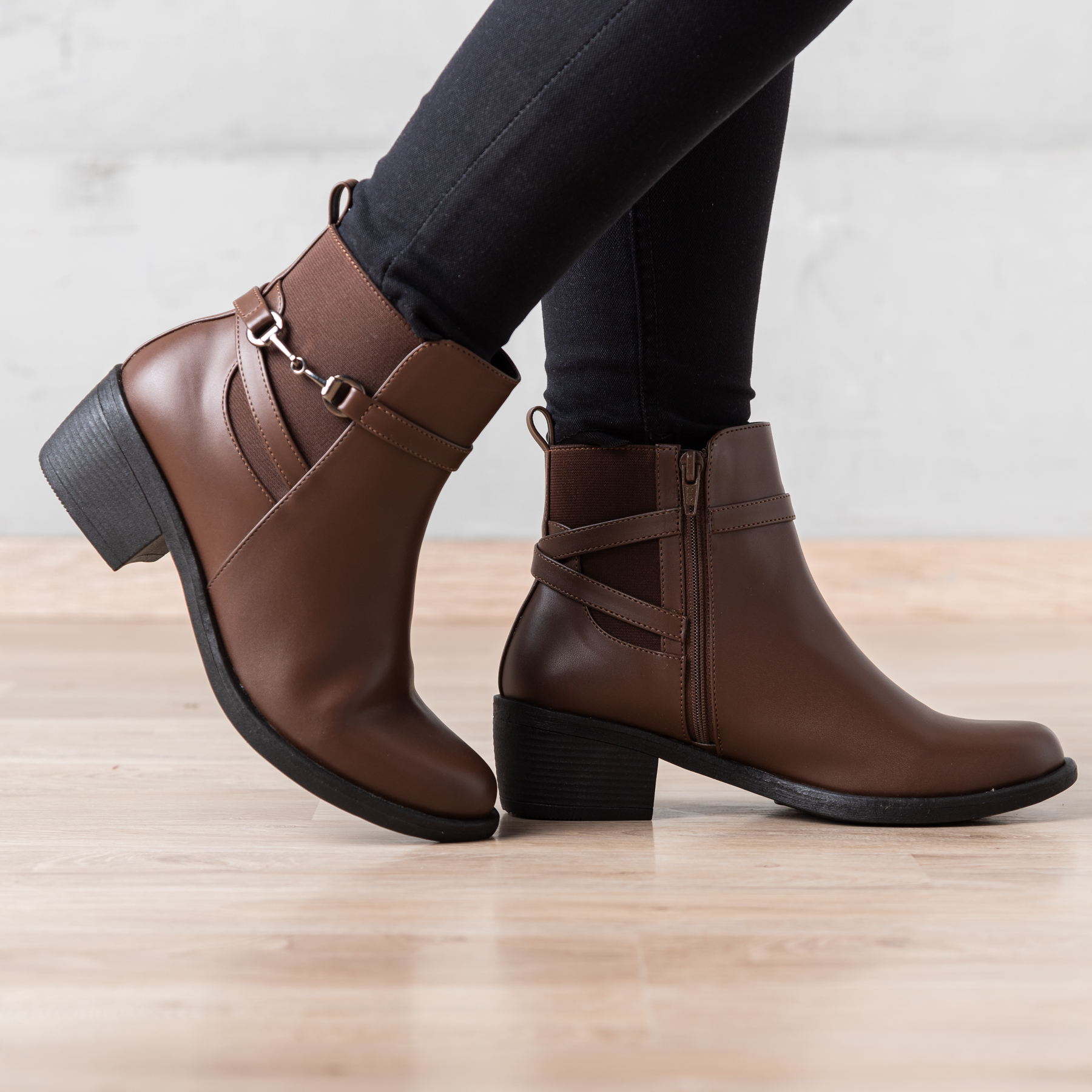 BOTINES MUJER NÉBULA MARRÓN RAZTER - 4