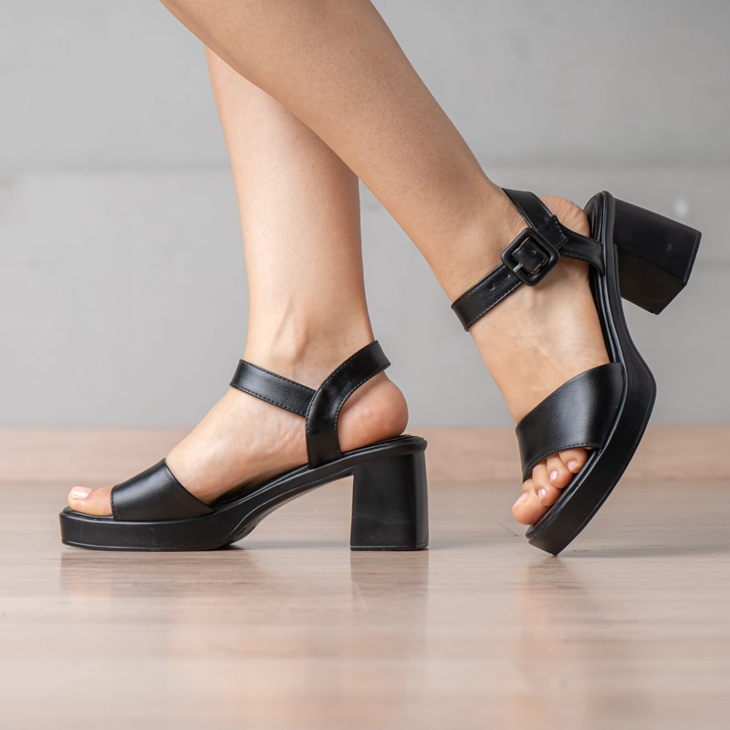 SANDALIA SEKAH - NÉBULA - NEGRO - 5