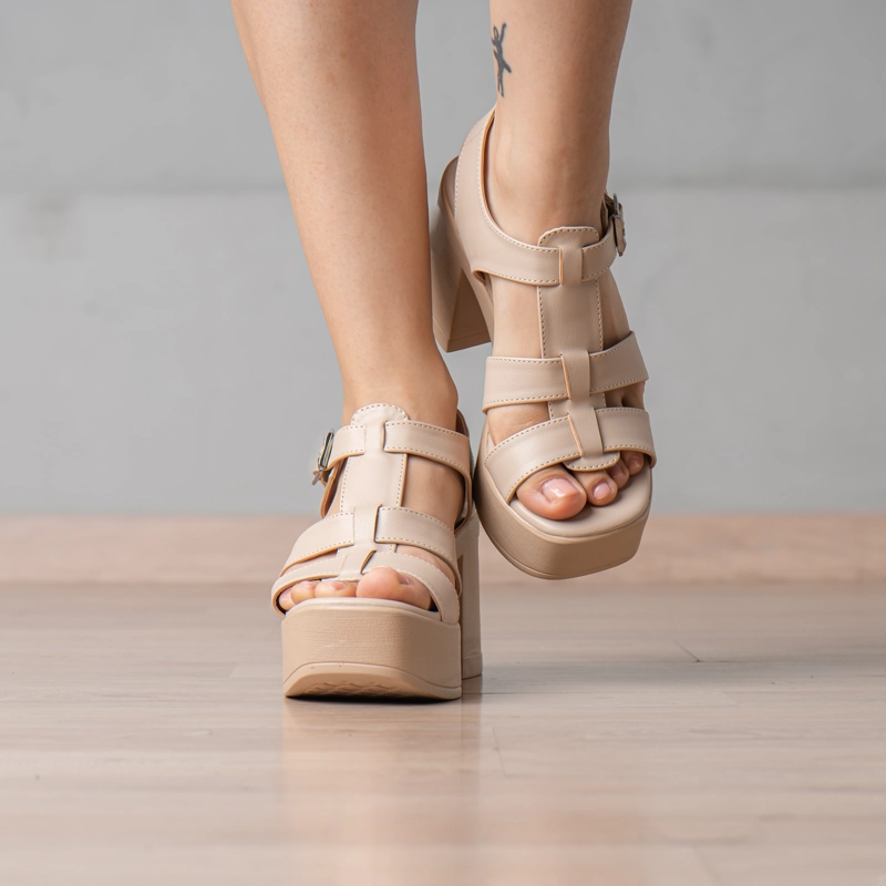 SANDALIA ROSITA - NÉBULA - BEIGE - 4