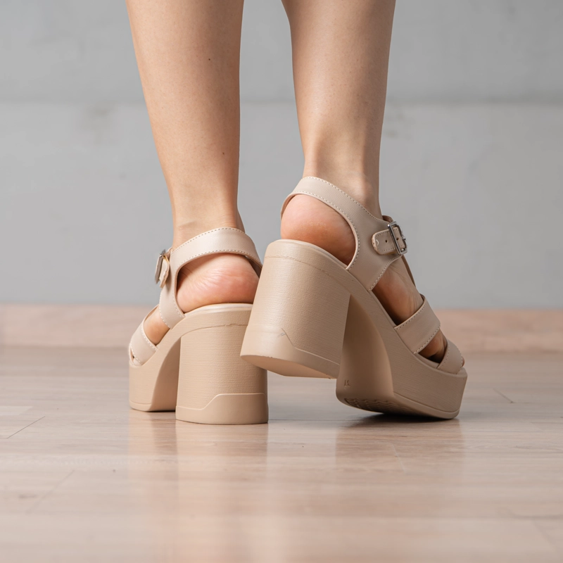 SANDALIA ROSITA - NÉBULA - BEIGE - 6