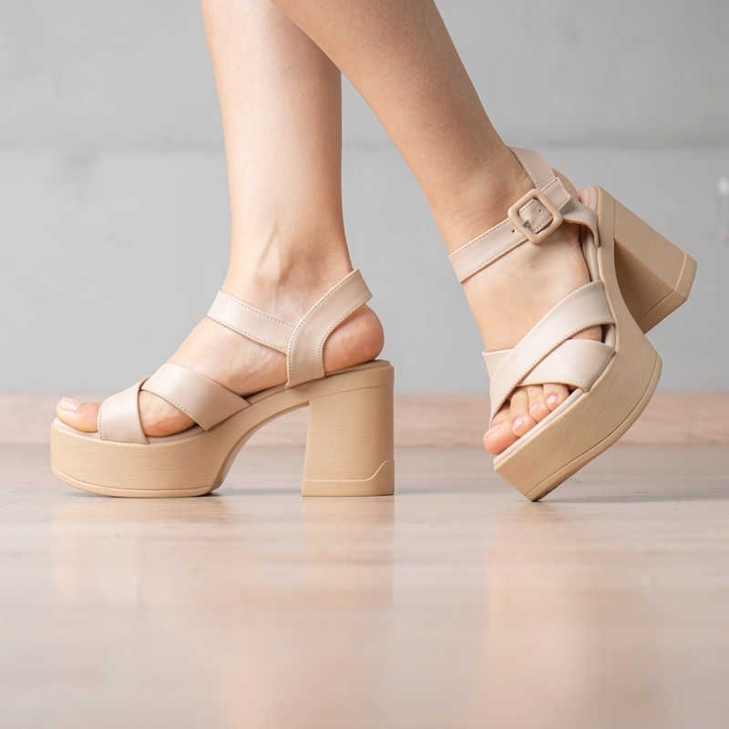 SANDALIA BARTONI - NÉBULA - BEIGE - 5