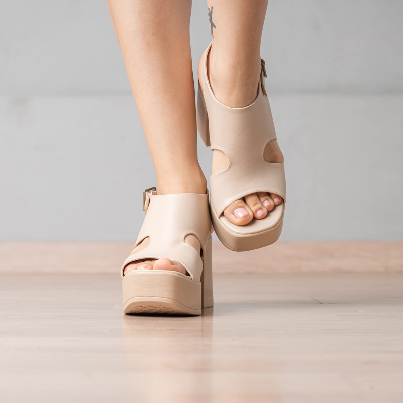 SANDALIA MARTINA - NÉBULA - BEIGE - 4