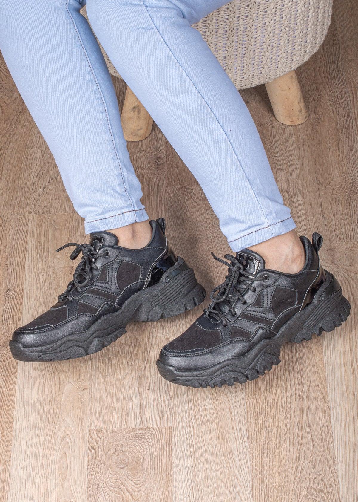 ZAPATILLAS URBANAS MUJER MILAN NEGRO - 1