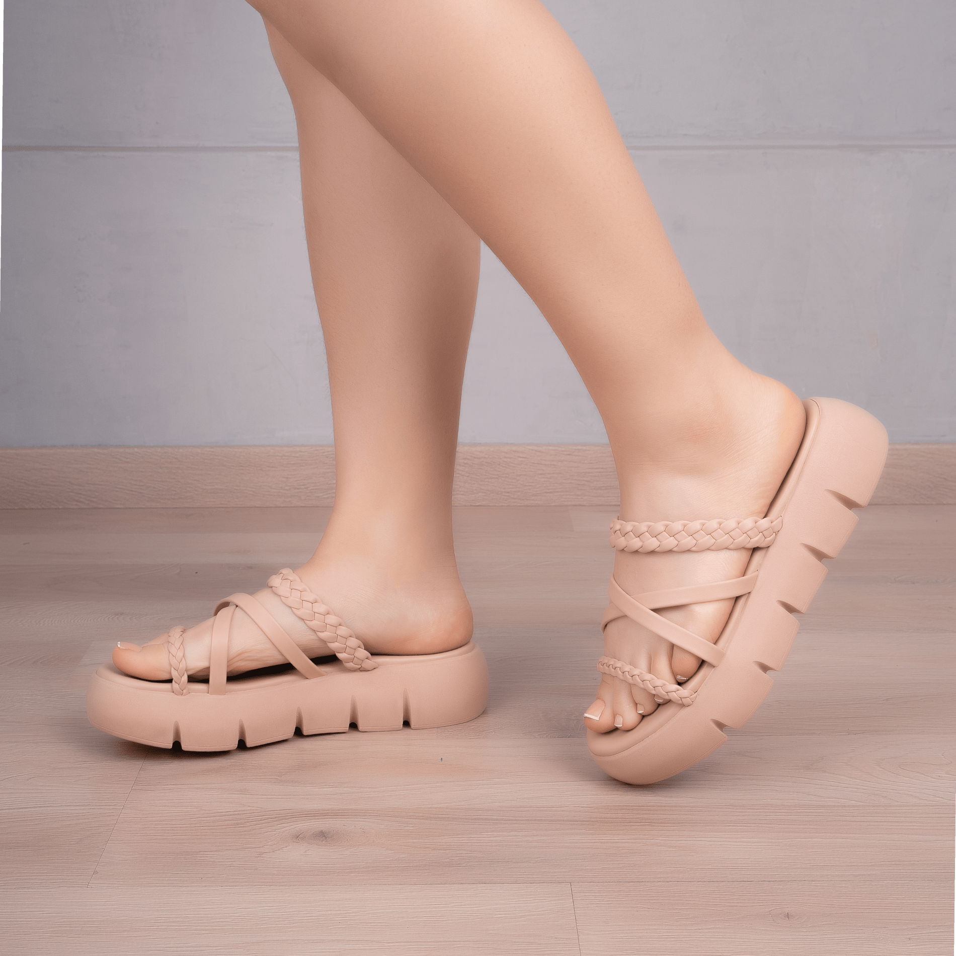 SANDALIAS CASUALES MUJER ABUYA NUDE - 1