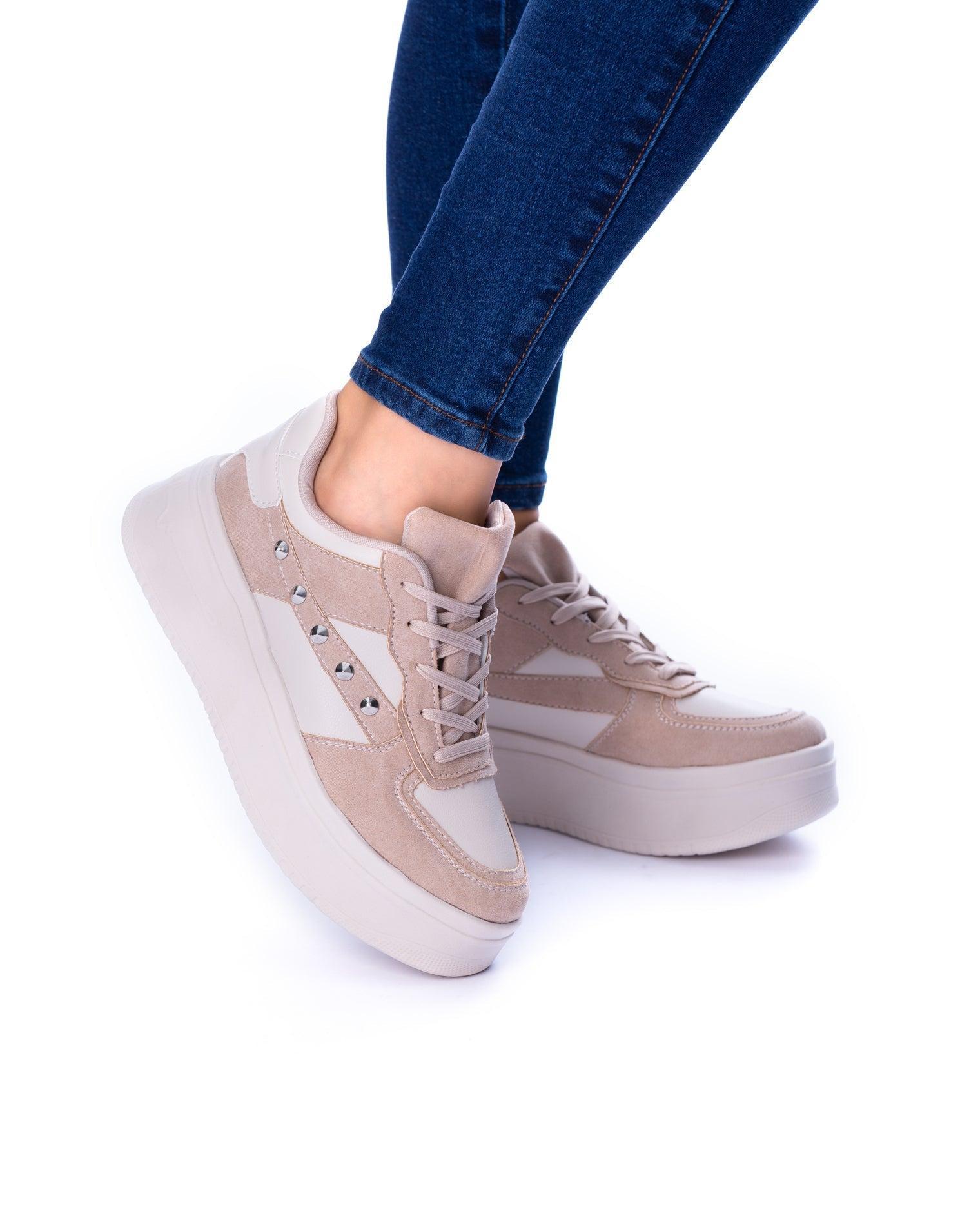 ZAPATILLAS URBANAS MUJER CORDOBA BEIGE 2 - 1