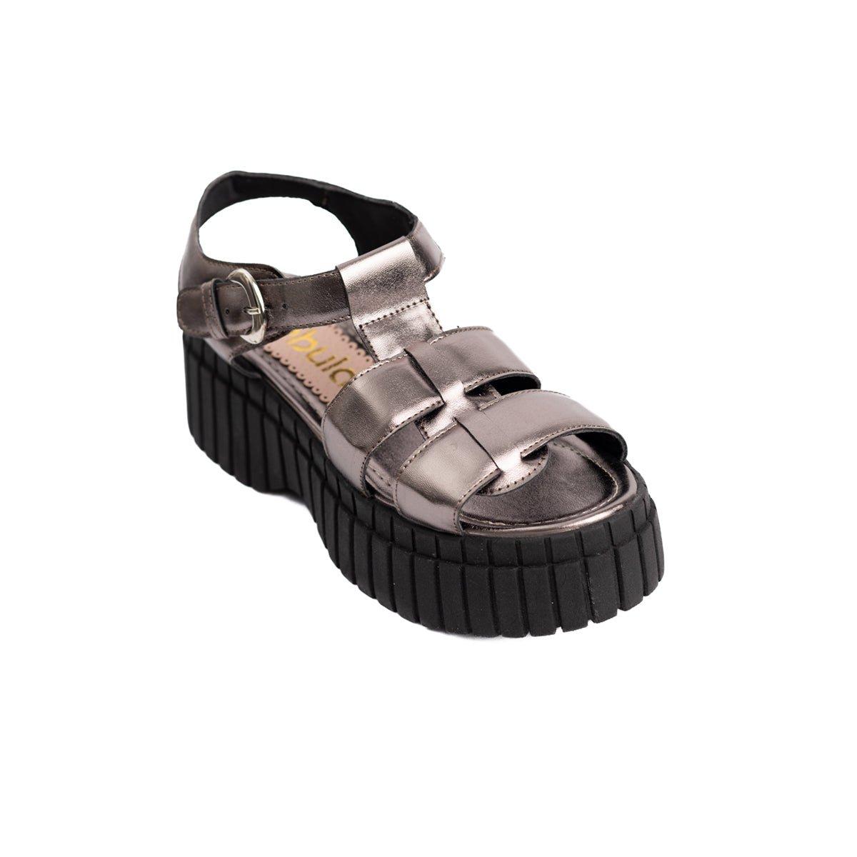 SANDALIAS CASUALES MUJER DOVRA PLATEADO - 5