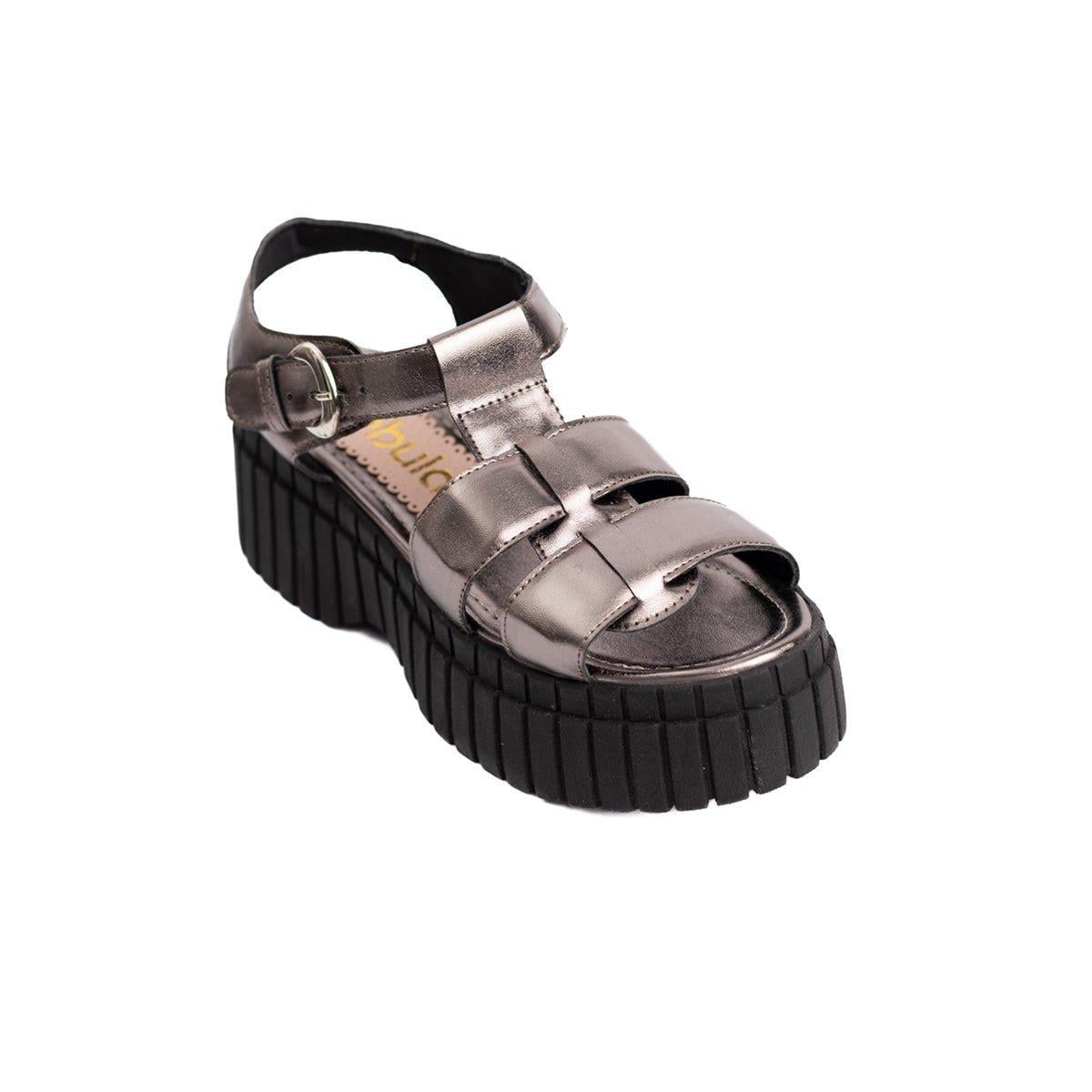 SANDALIAS CASUALES MUJER DOVRA PLATEADO - 5