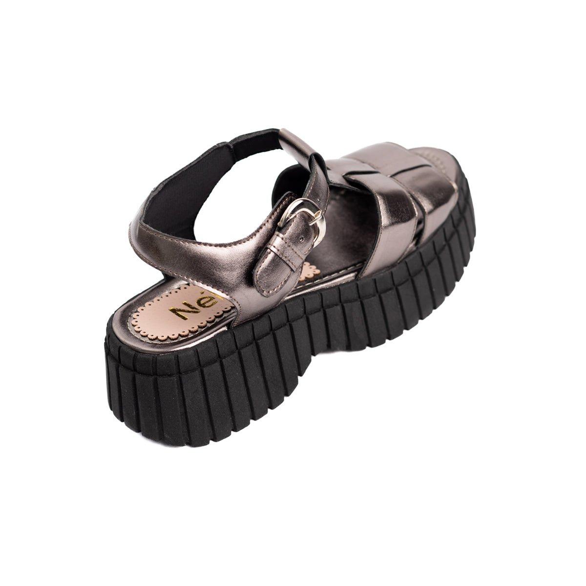 SANDALIAS CASUALES MUJER DOVRA PLATEADO - 6