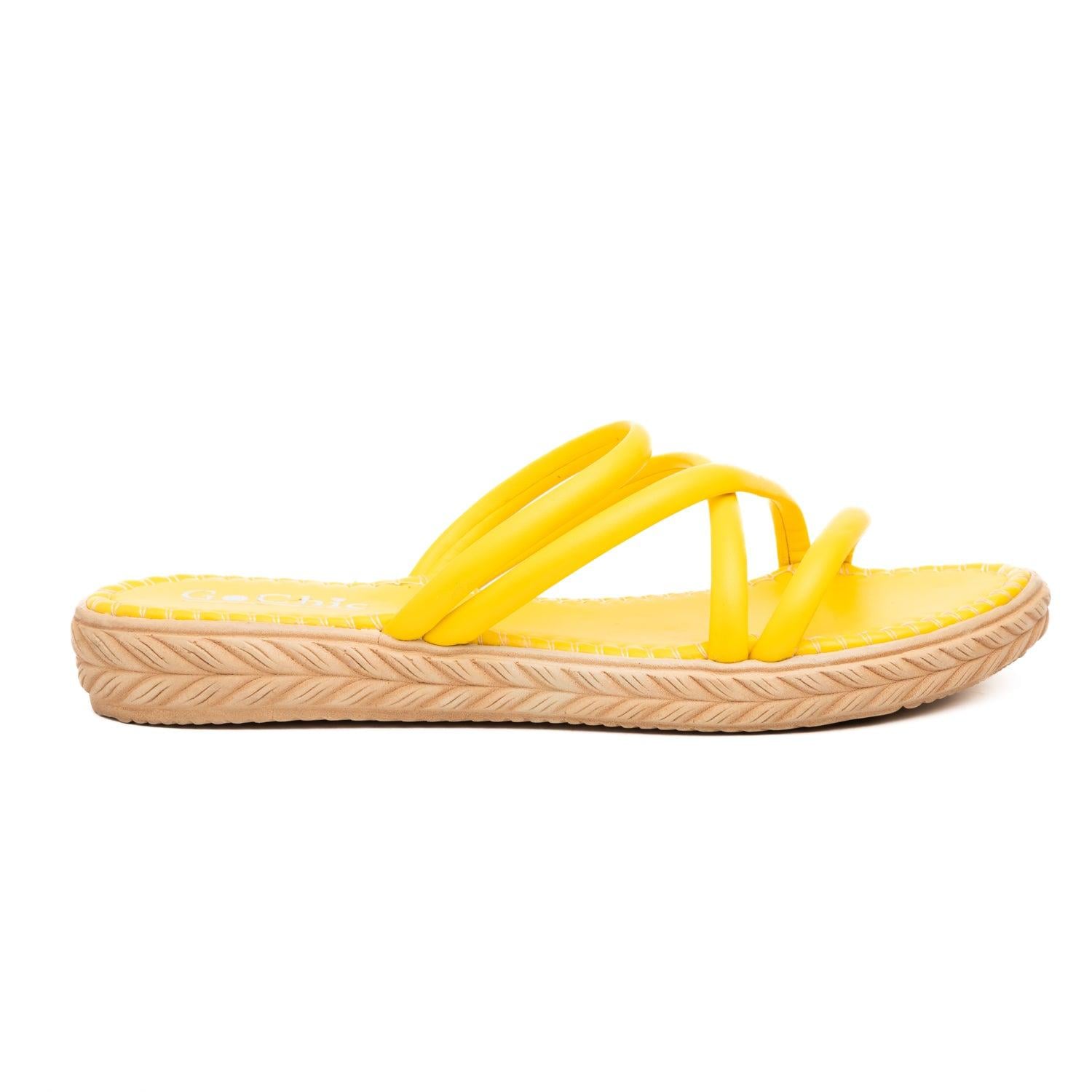 SANDALIAS CASUALES MUJER PORT LOUIS AMARILLO - 2