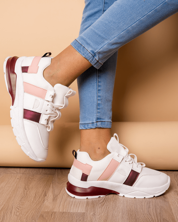 ZAPATILLAS URBANAS MUJER FRANCIA GUINDA - 2