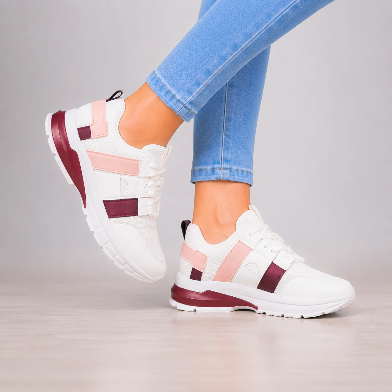 ZAPATILLAS URBANAS MUJER FRANCIA GUINDA - 6
