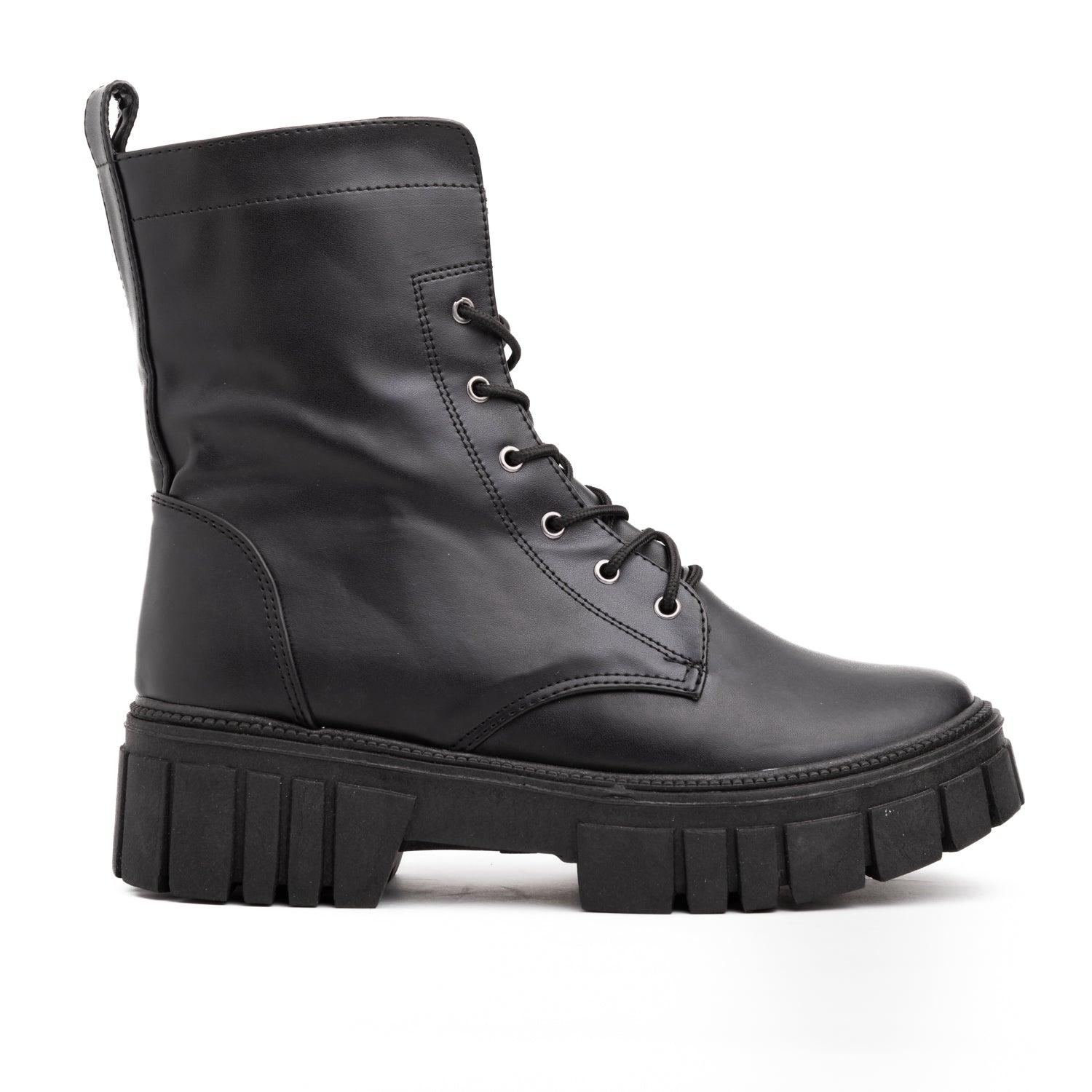 BOTAS MUJER TAVAI NEGRO LABRADO - 4