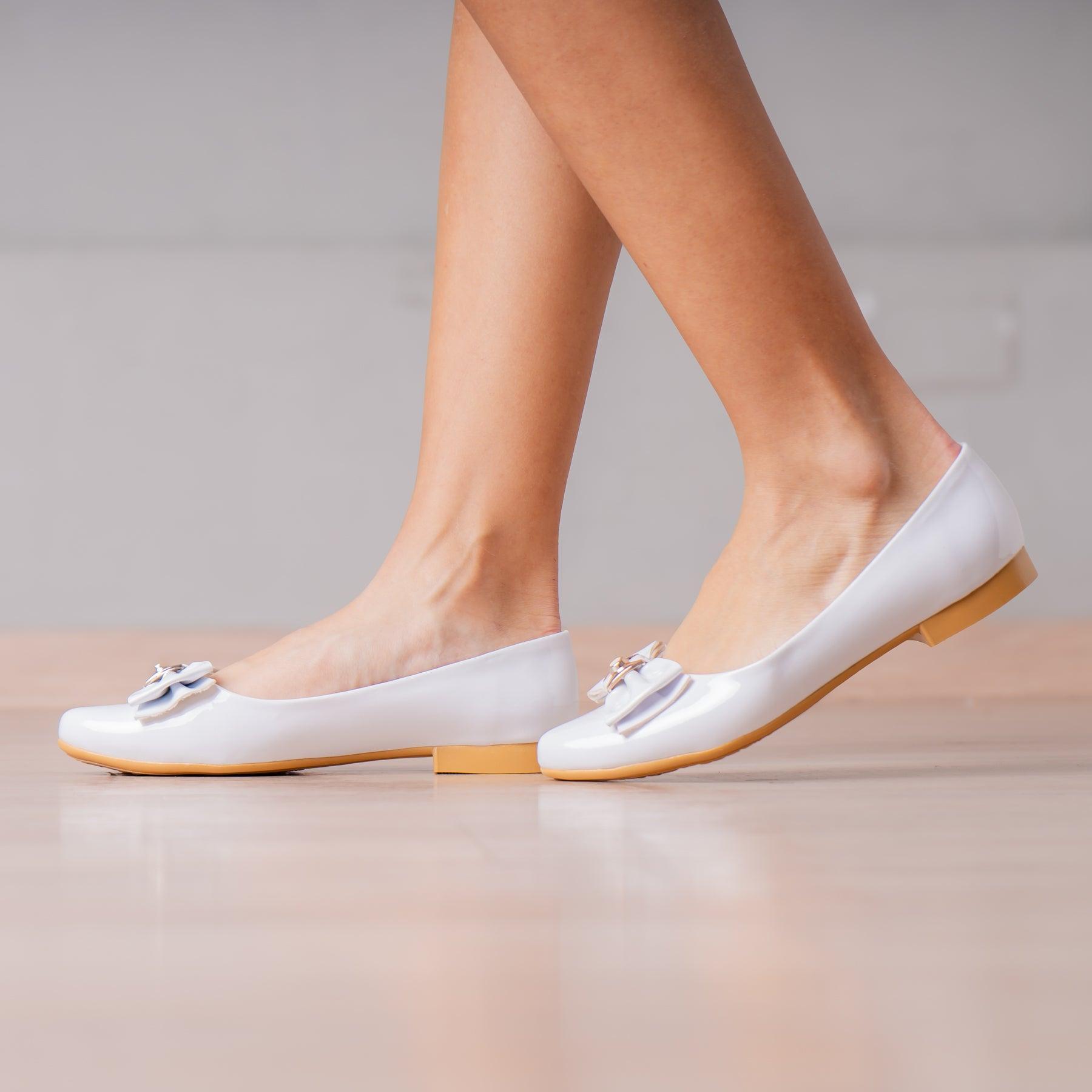 BALLERINAS MUJER SAFIYA BLANCO CHAROL - 1