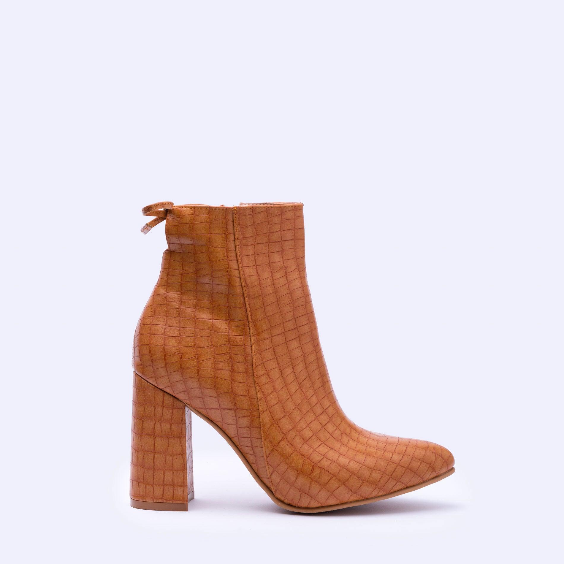 BOTAS MUJER BUBALI CAMEL SERPIENTE - 4