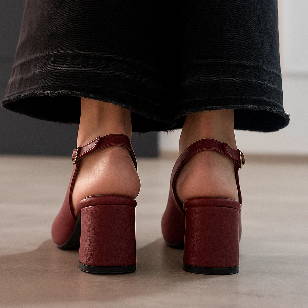STILETTOS MUJER VAZEMBIA VINO - 3