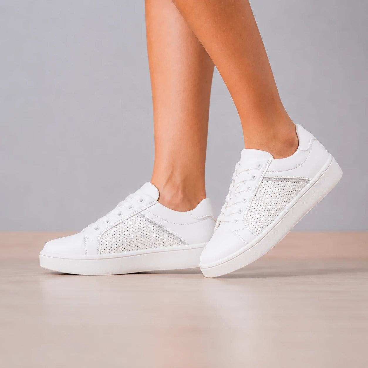 ZAPATILLAS URBANAS MUJER KANO BLANCO PLATEADO - 6